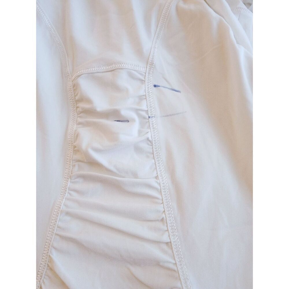 Lululemon Waterbound Hoodie Women Size 4 White Rash Guard Thumb Holes Lightweigt - Picture 7 of 7
